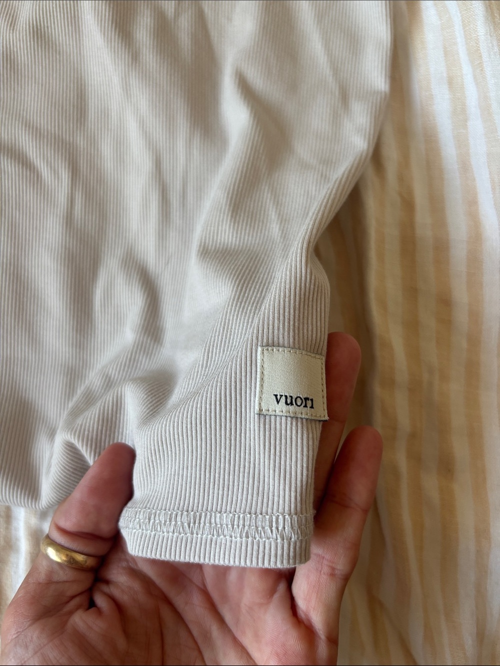 VUORI Pose Ribbed Tee S - Picture 2 of 3
